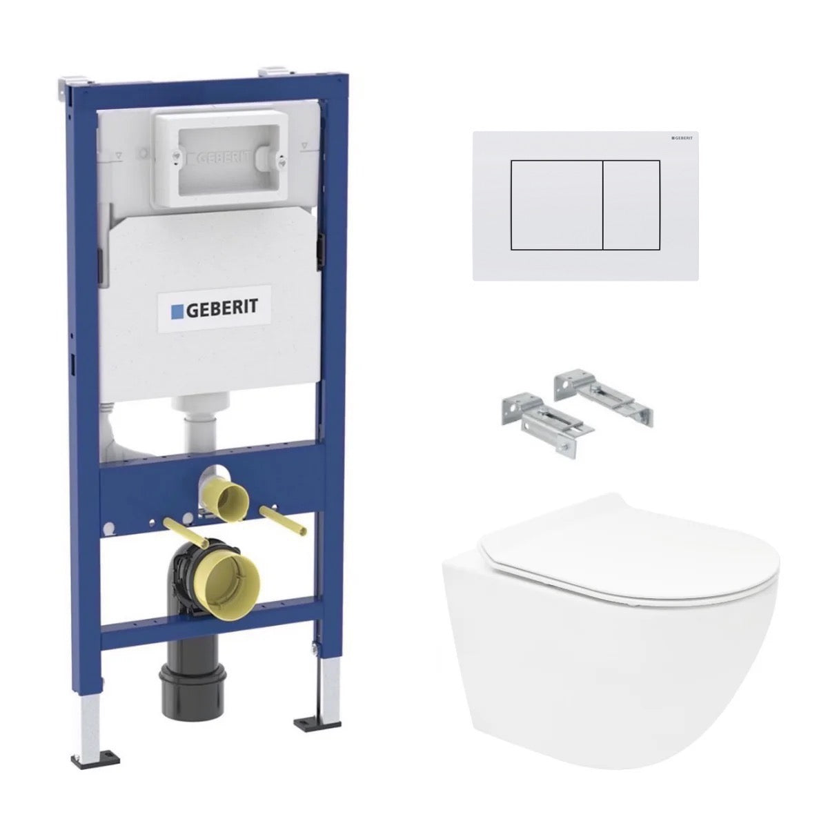 KOGEDSLINEWC01RD30W S-Line WC školjka s kompletom Geberit Duofix 458.103.00.2 Delta30