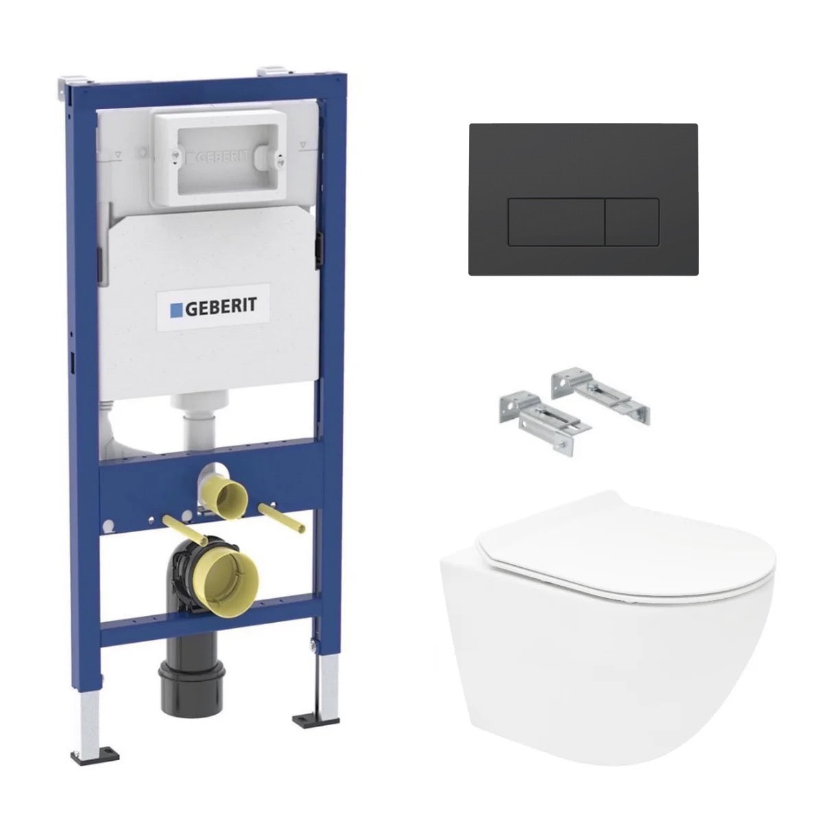 KOGEDSLINEWC01RD50BM S-Line WC školjka s kompletom Geberit Duofix 458.103.00.2 Delta50