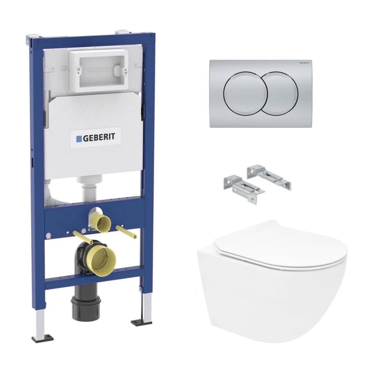 KOGEDSLINEWC01RD01KM S-Line WC školjka s kompletom Geberit Duofix 458.103.00.2 Delta01