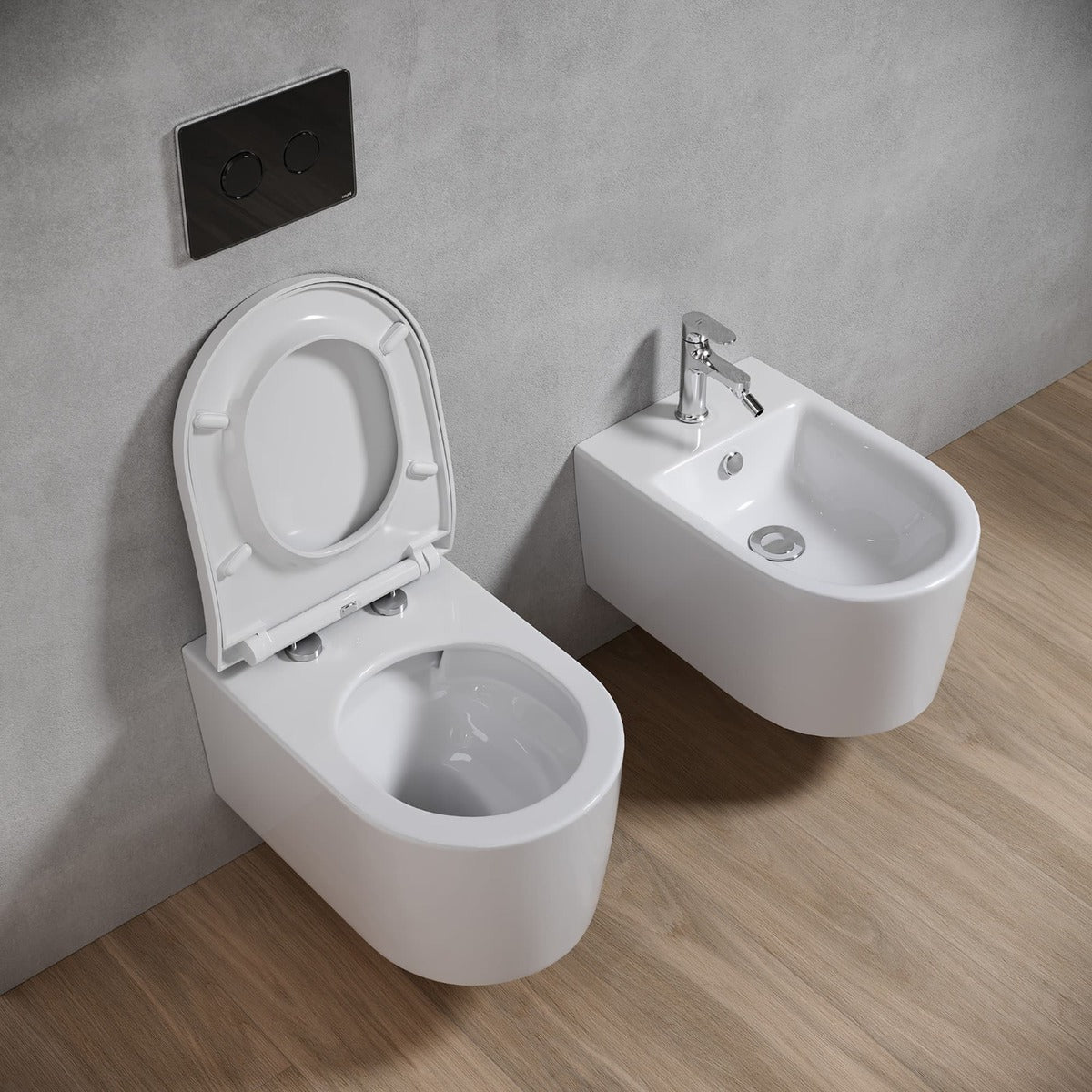 S701-419 Cersanit Inverto viseča brezrobna WC školjka z WC desko s počasnim zapiranjem