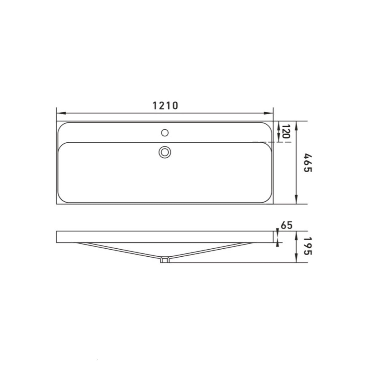 SATFEEL2120BEU5 SAT Feel 120x45 cm umivalnik z omarico