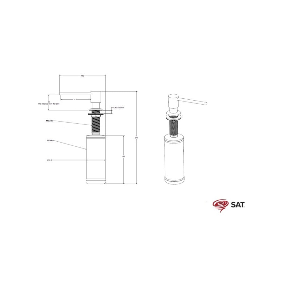 SATDDAVZB SAT vgradni milnik za tekoče milo