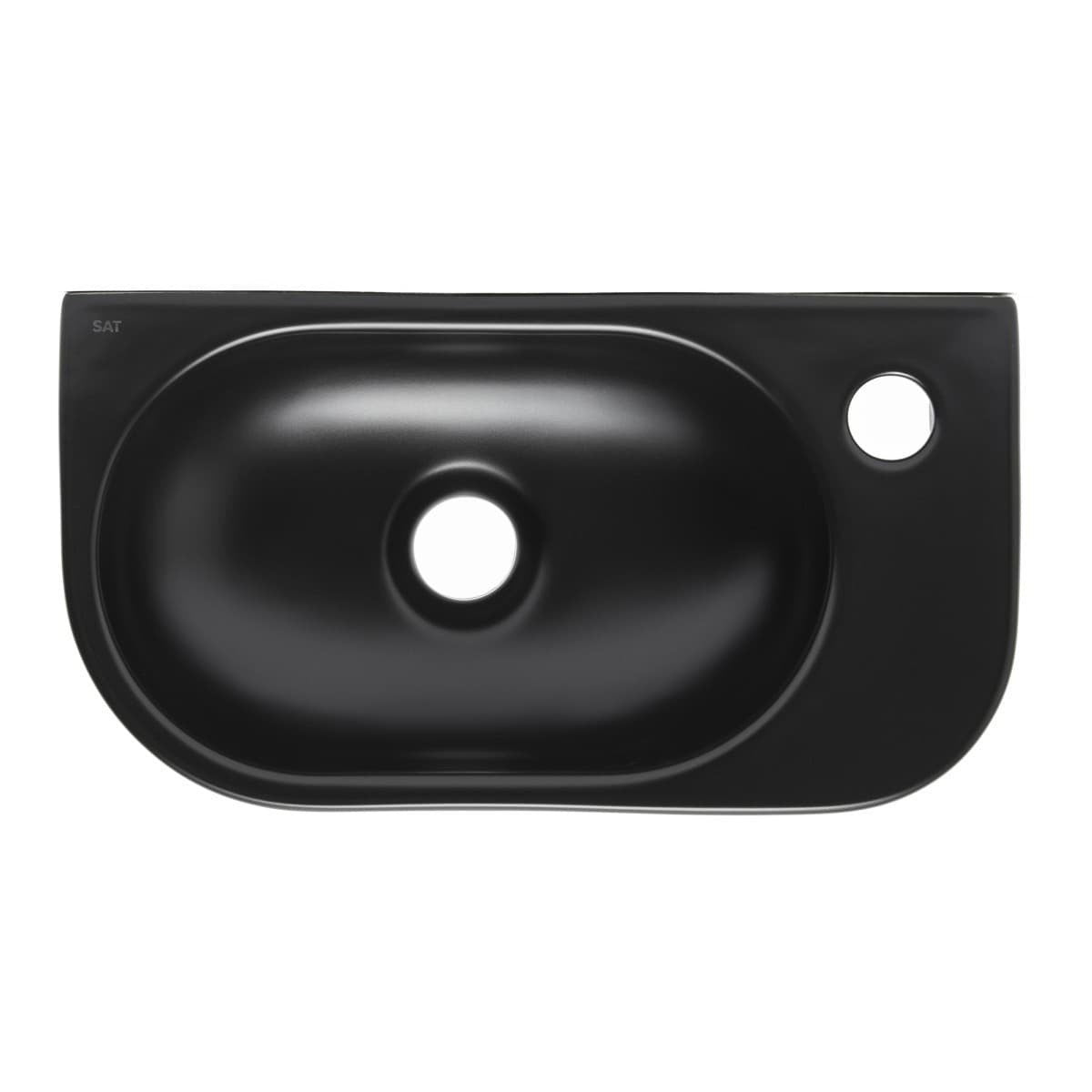 SATINF4021BKM SAT Infinitio 40 x 21,5 cm pravokotni stenski keramični umivalnik