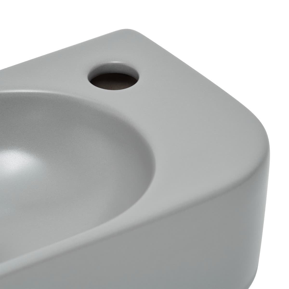 SATINF4021LGRM SAT Infinitio 40 x 21,5 cm pravokotni stenski keramični umivalnik