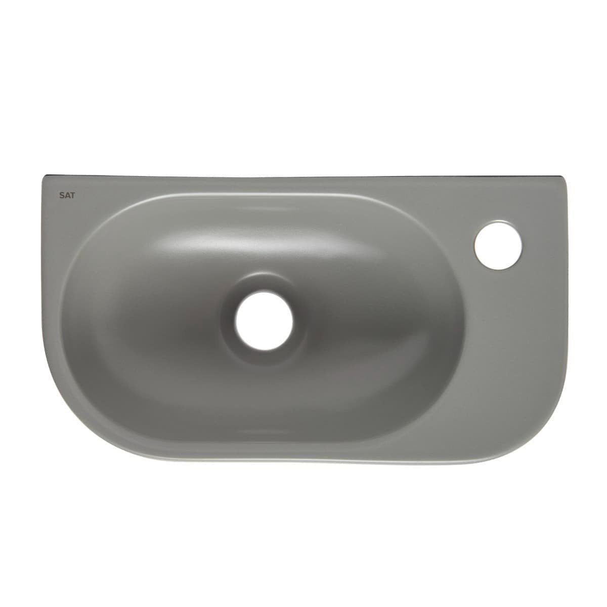 SATINF4021LGRM SAT Infinitio 40 x 21,5 cm pravokotni stenski keramični umivalnik