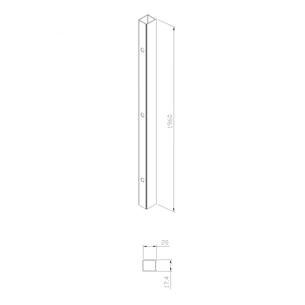 NDROZPFUDPC SAT Fusion 20 mm razširitveni profil