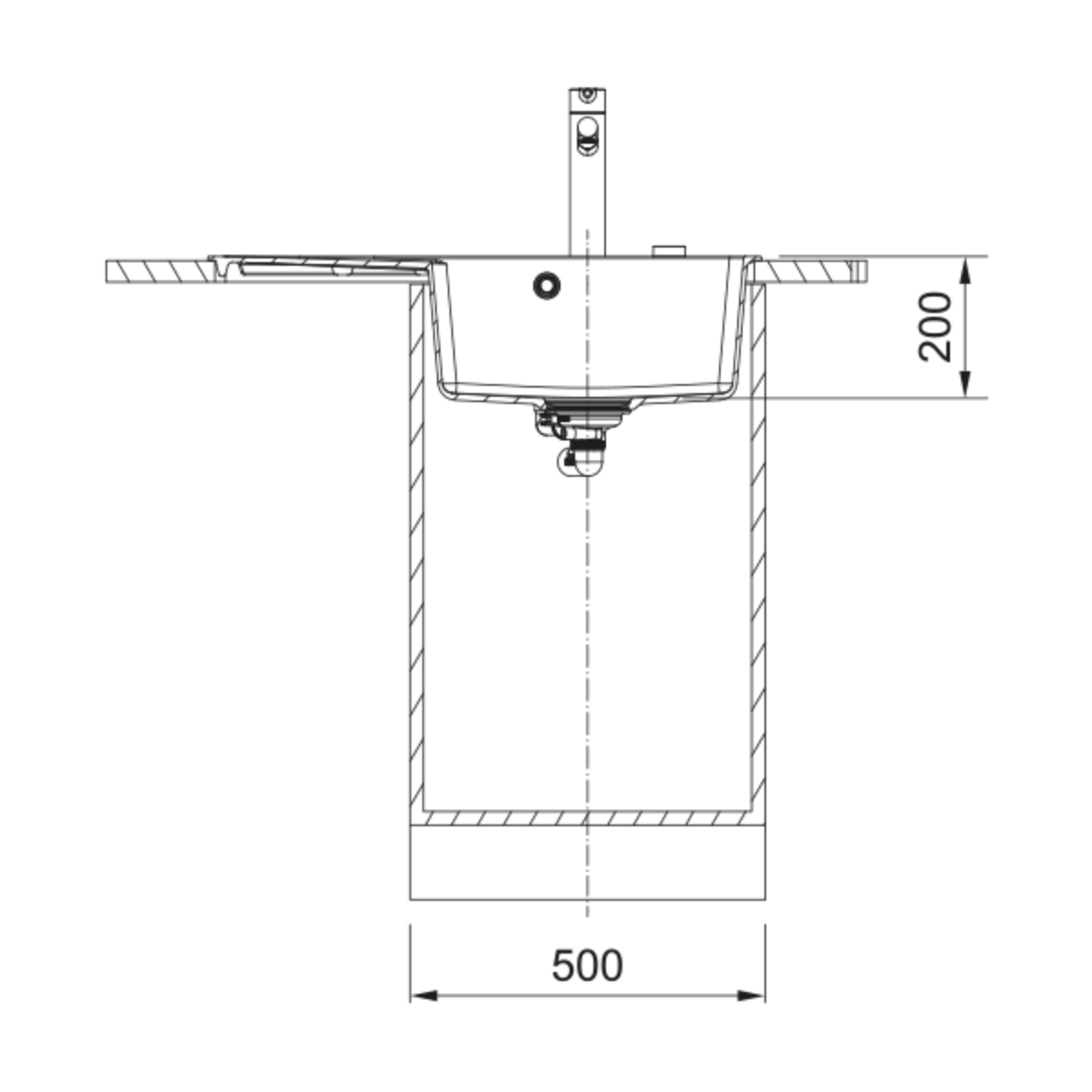 114.0637.516 Franke Centro CNG 611-78 TL/2 Stonegrey pomivalno korito iz umetnega kamna