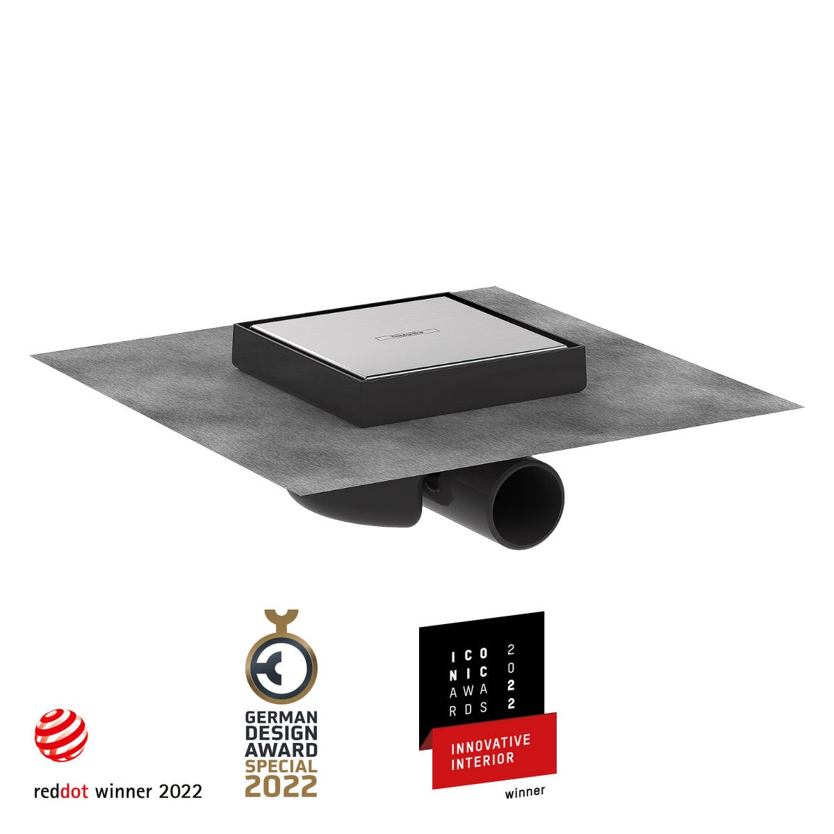 56112800 Hansgrohe RainDrain Spot 150 x 150 mm talni sifon