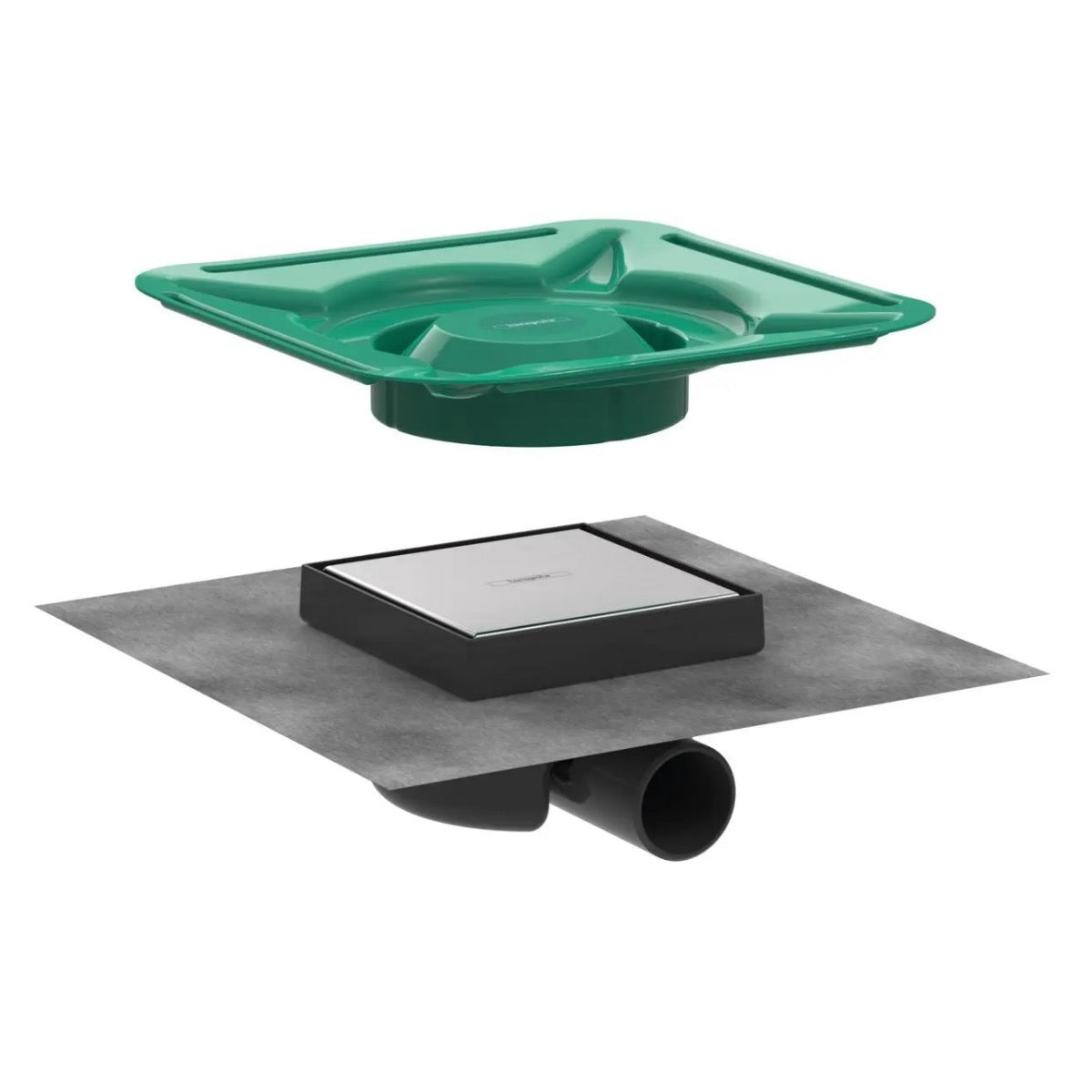 56112800 Hansgrohe RainDrain Spot 150 x 150 mm talni sifon