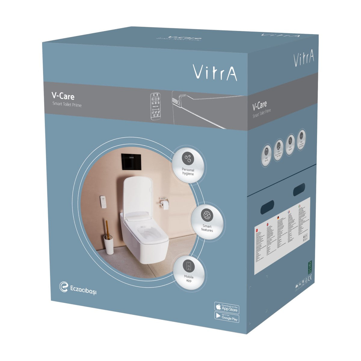 7231B403-6216 VitrA V Care Prime "VitrA Clean" higijenska brezrobna viseča WC školjka