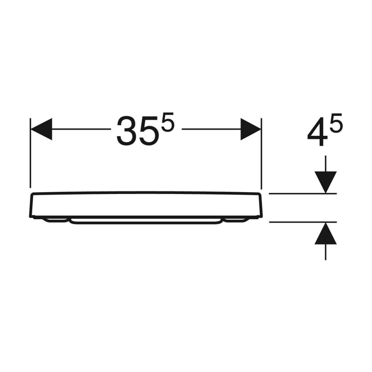 501.556.01.1 Geberit Selnova Square WC deska s počasnim zapiranjem "Soft Close"