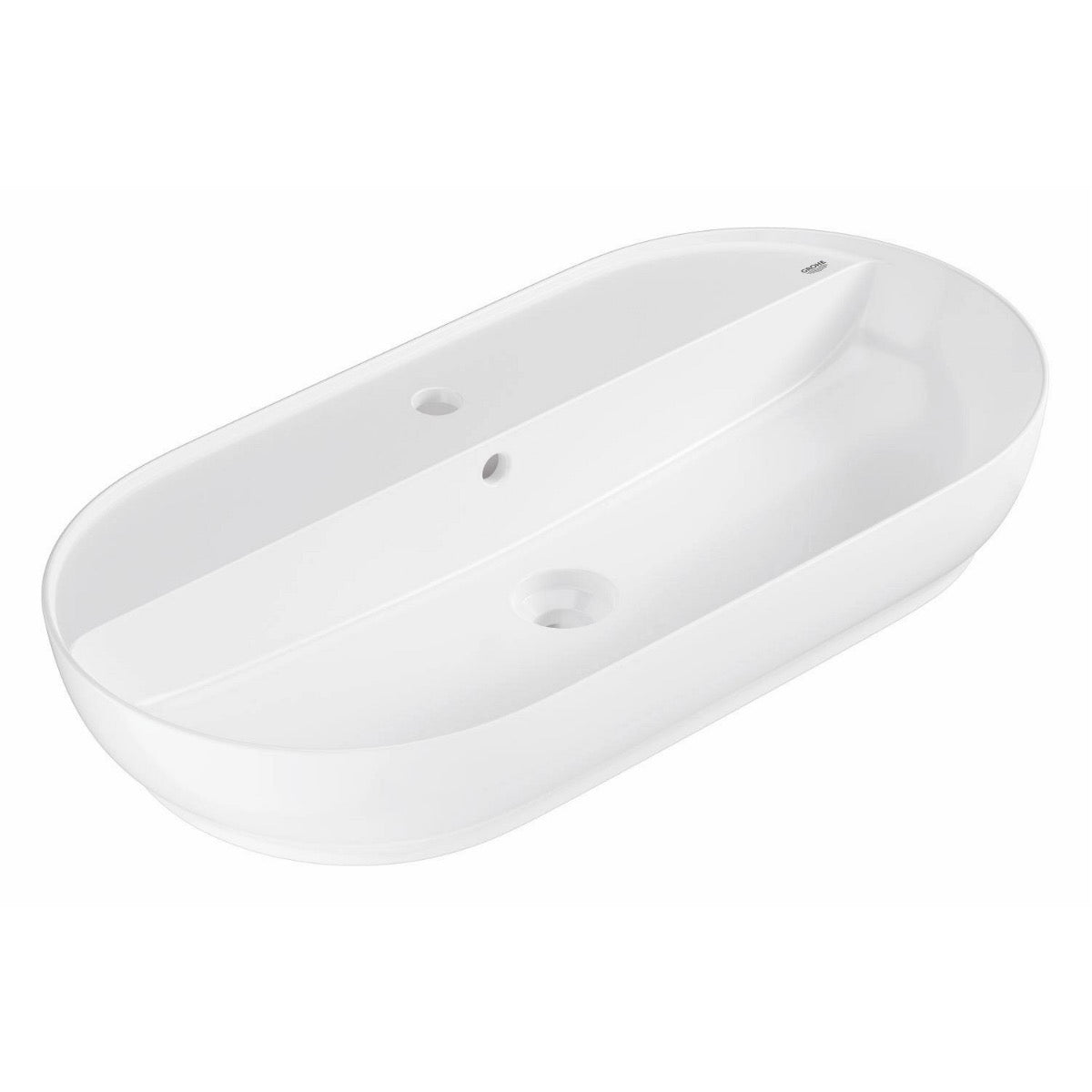 103571SH00 Grohe Essence 80 x 40 cm ovalni nadpultni umivalnik z odprtino za armaturo