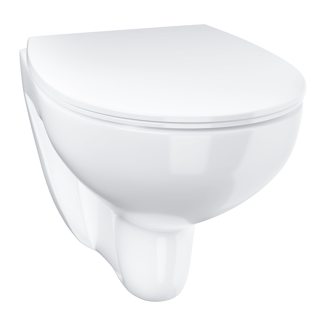 39899000 Grohe Bau Ceramic viseča brezrobna WC školjka z WC desko Slim s počasnim zapiranjem