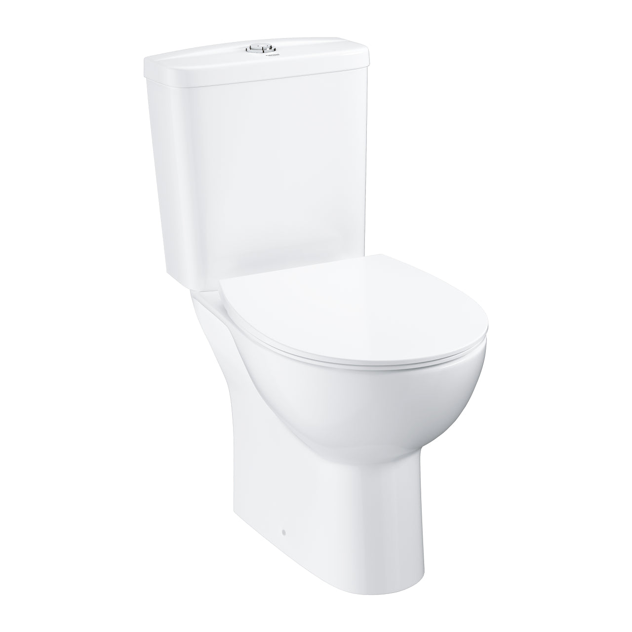39942000 Grohe Bau Ceramic talna brezrobna WC školjka monoblok (stenski izliv) z WC desko s počasnim zapiranjem