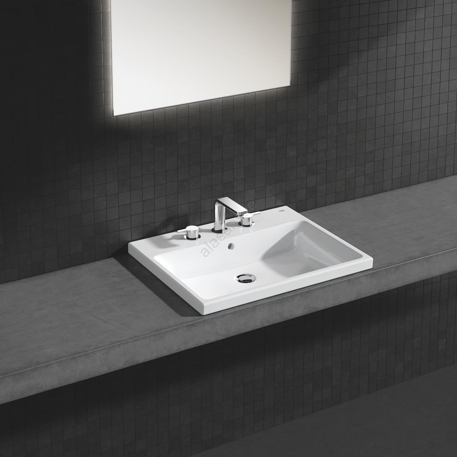 3947900H Grohe Cube Ceramic 60 x 49 cm vgradni keramični umivalnik z odprtino za armaturo