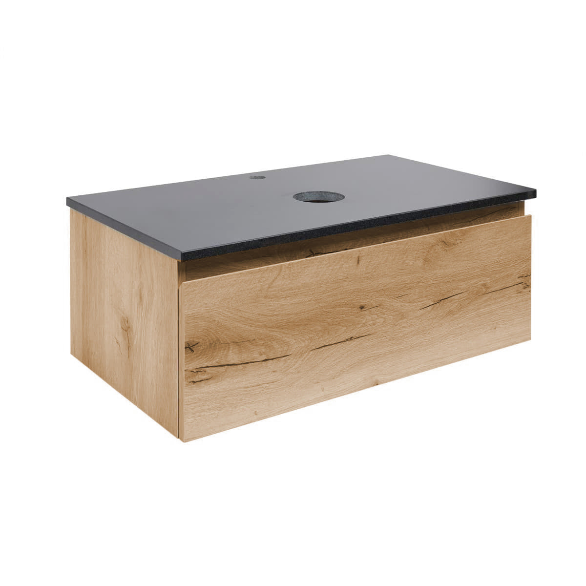 BWAY80OAKZ SAT B-Way 80x46 cm omarica za umivalnik z granitnim pultom