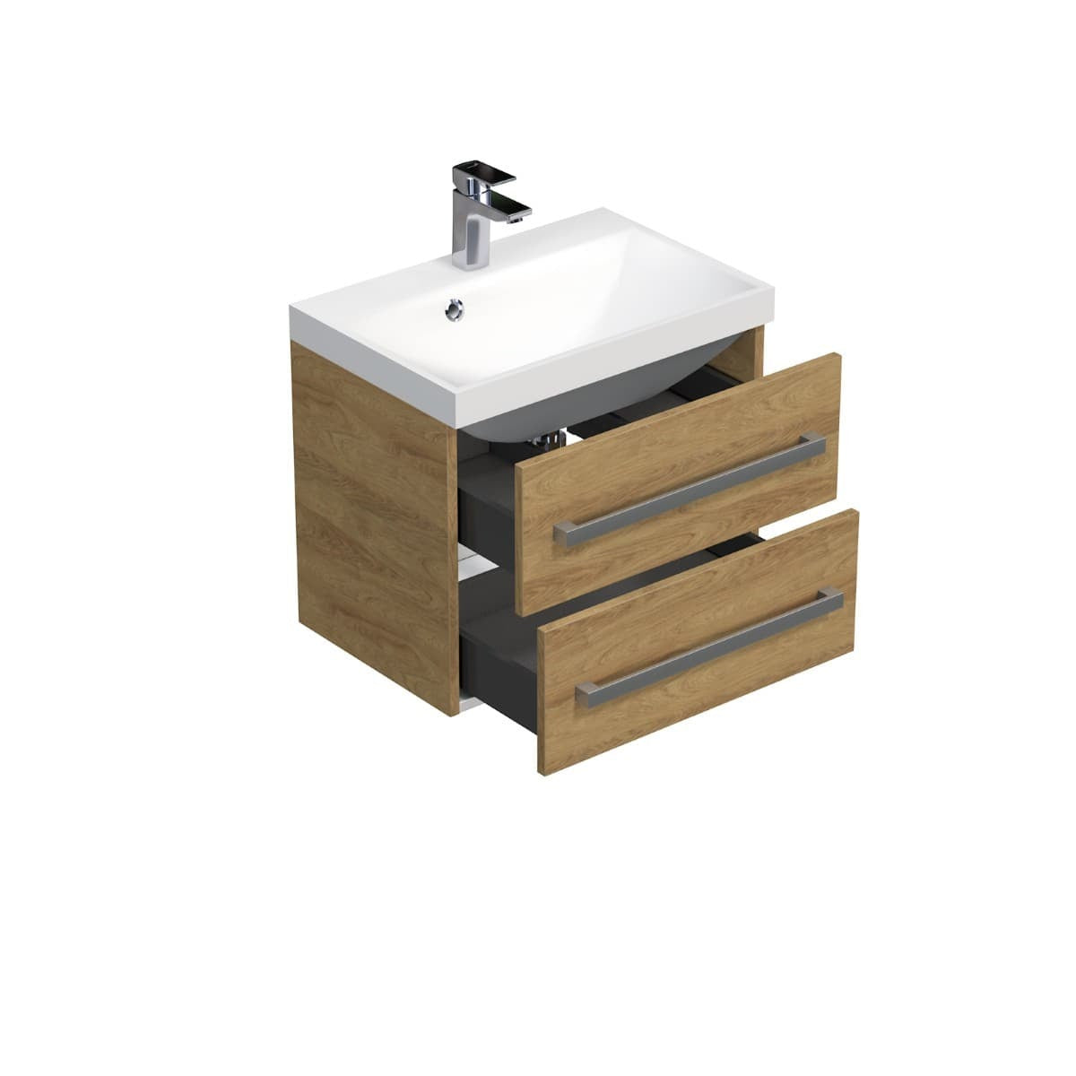 CUBE260ZDH Naturel Cube Way 60 x 40 cm umivalnik z omarico