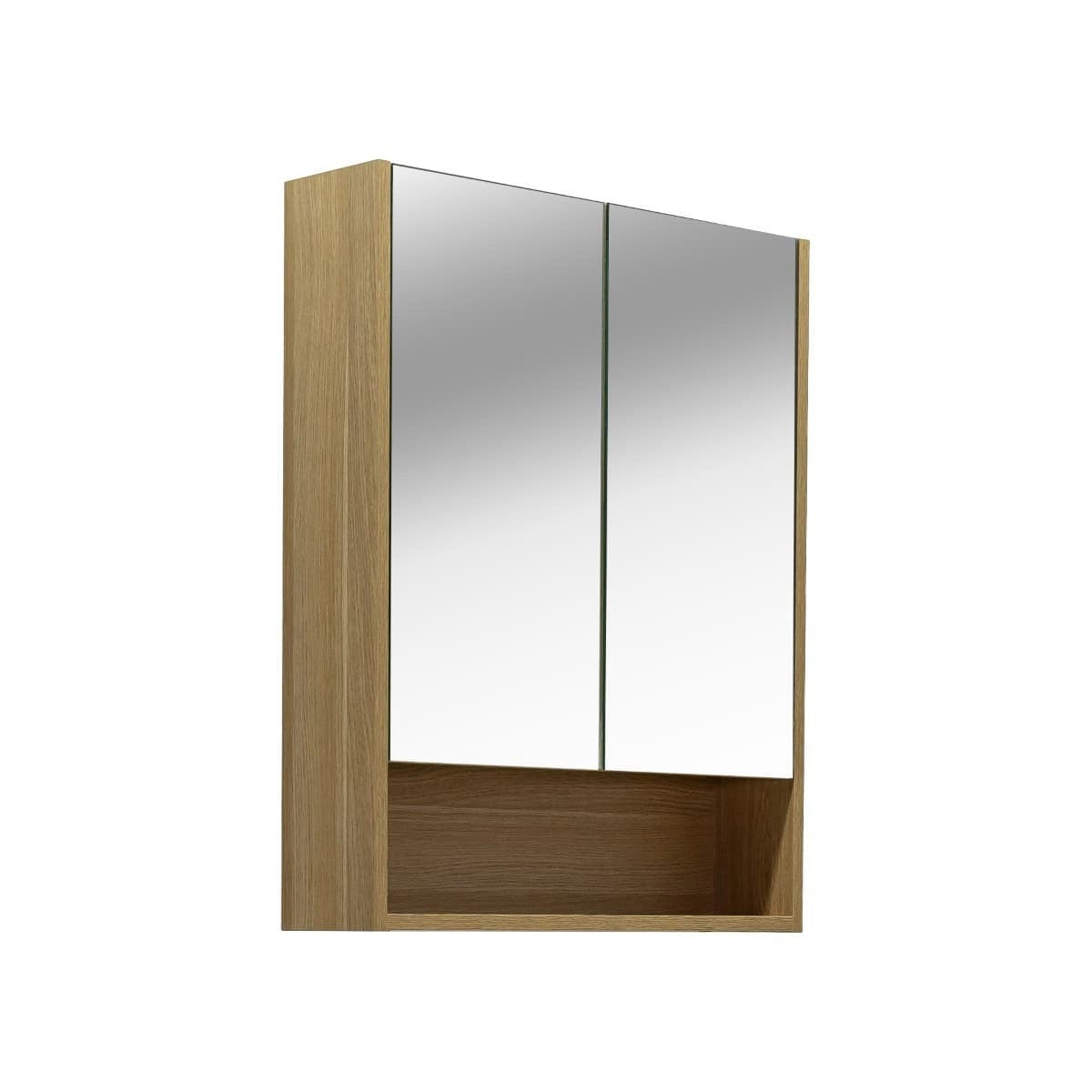 LUCCA60CABD Naturel Lucca 60 x 75 cm omarica z ogledalom