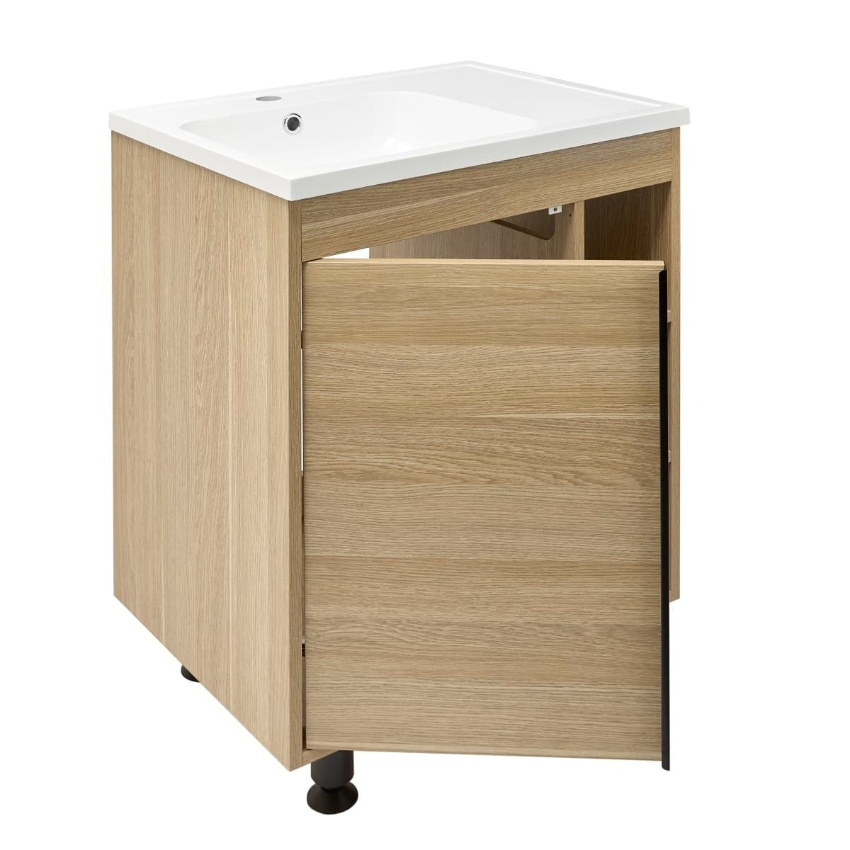 LUCCA60D Naturel Lucca 59 x 45 cm umivalnik z omarico