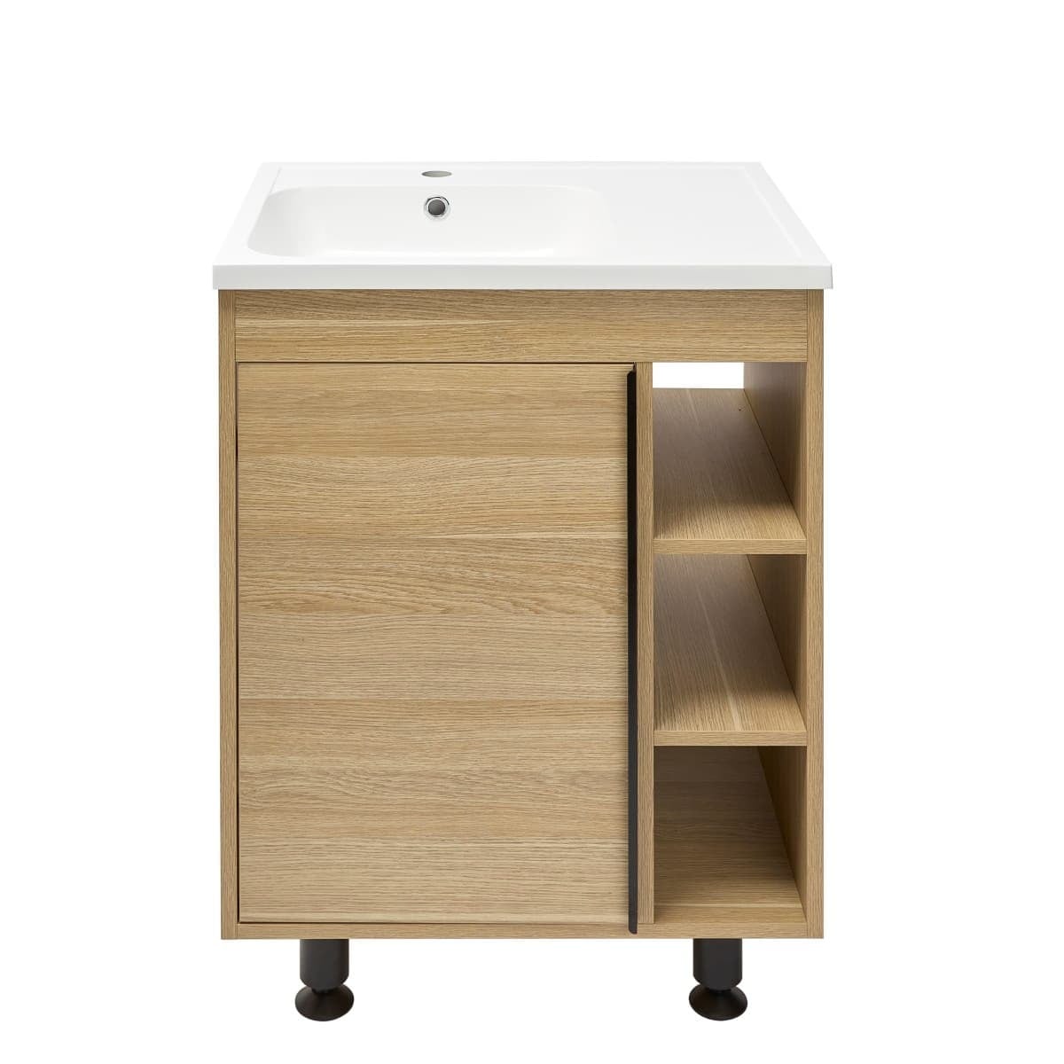 LUCCA60D Naturel Lucca 59 x 45 cm umivalnik z omarico
