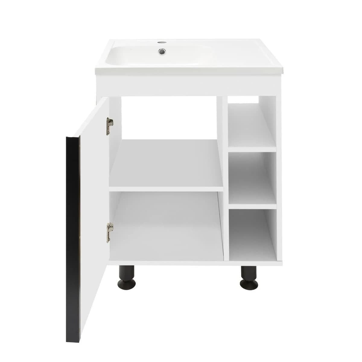 LUCCA60W Naturel Lucca 59 x 45 cm umivalnik z omarico