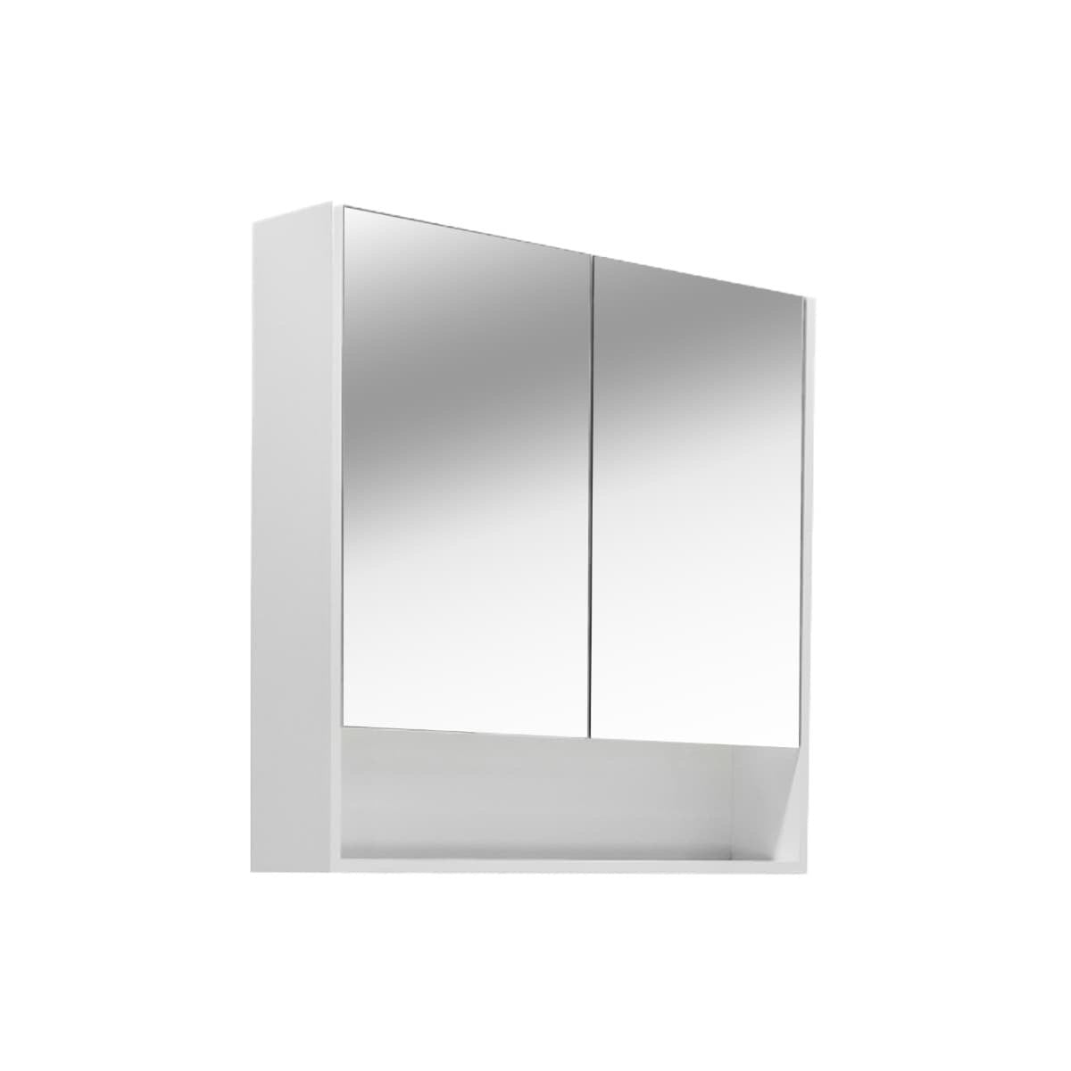 LUCCA80CABW Naturel Lucca 80 x 75 cm omarica z ogledalom