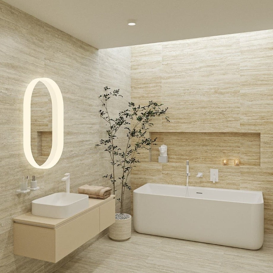 SATAU5040 SAT Aula 50 x 40 cm nadpultni umivalnik iz litega marmorja