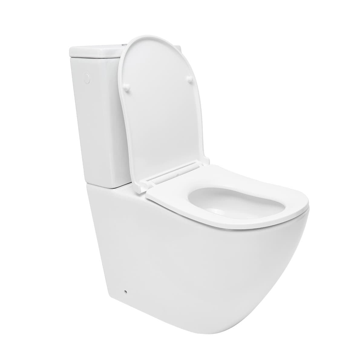SATERG2 SAT Ergo talna brezrobna WC školjka monoblok z WC desko s počasnim zapiranjem