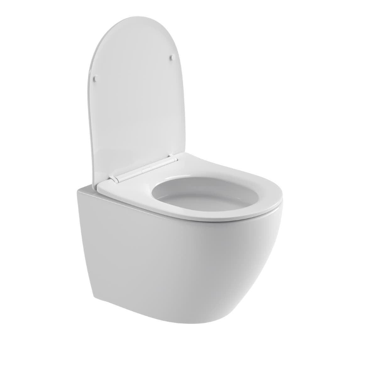 SATERG3 SAT Ergo viseča brezrobna WC školjka z WC desko s počasnim zapiranjem povišana