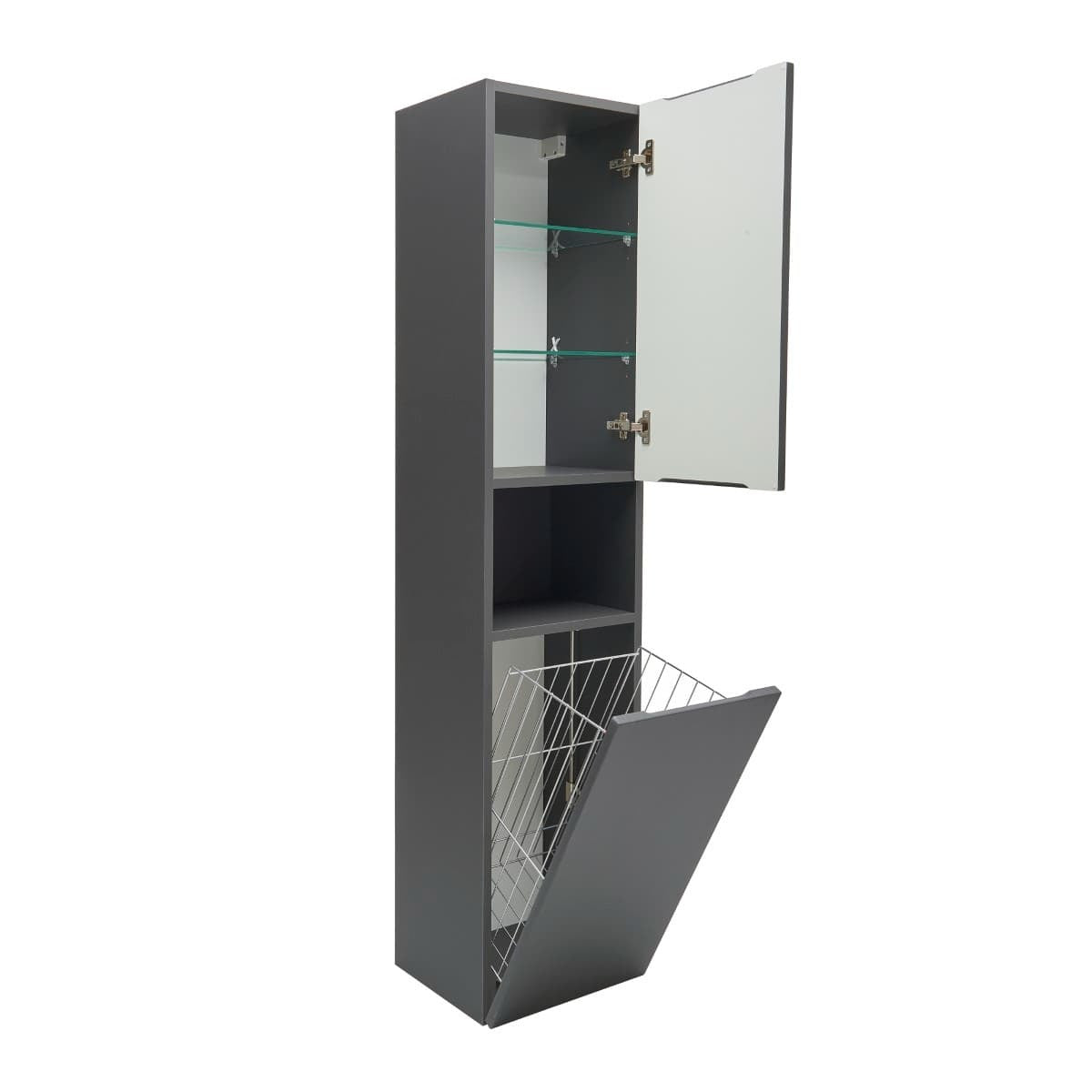 SATFEELV36ANTK SAT Feel 165 x 36 x 32 cm visoka stranska omarica s košem za perilo