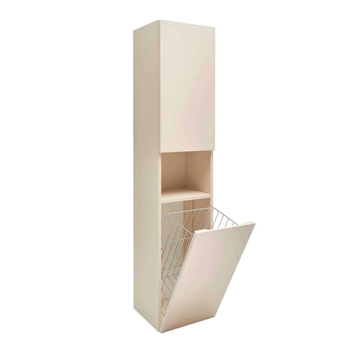 SATFEELV36BEK SAT Feel 165 x 36 x 32 cm visoka stranska omarica s košem za perilo