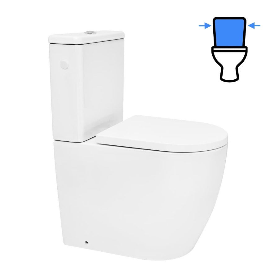 SATFUS031RTORVP SAT Fusion talna brezrobna WC školjka monoblok z WC desko s počasnim zapiranjem