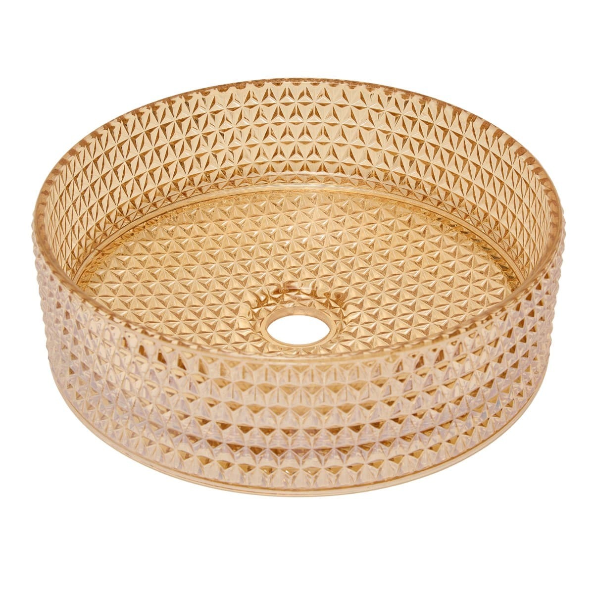 SATGLA3636A SAT Purity 36 x 36 cm okrogli nadpultni stekleni umivalnik