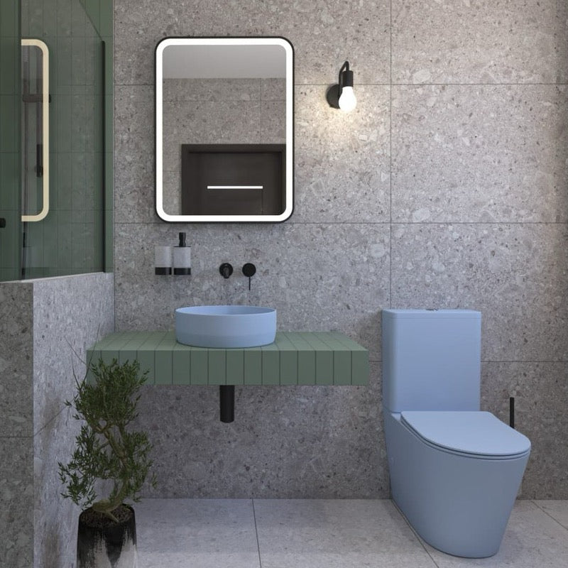 SATINF031VPSNDBLM SAT Infinitio talna brezrobna WC školjka monoblok z WC desko s počasnim zapiranjem