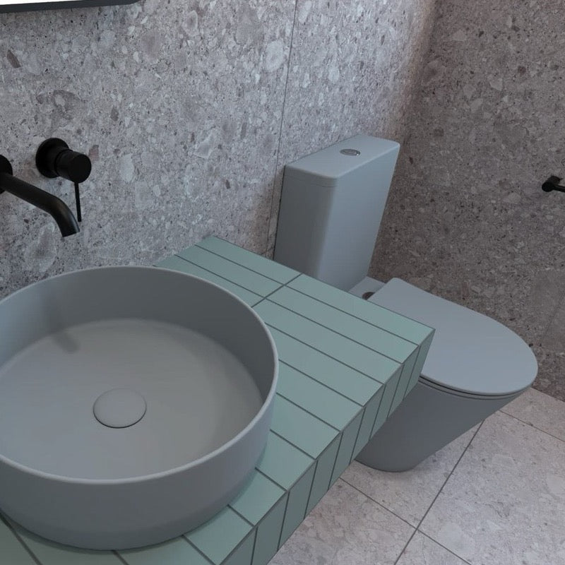 SATINF031VPSNLGRM SAT Infinitio talna brezrobna WC školjka monoblok z WC desko s počasnim zapiranjem