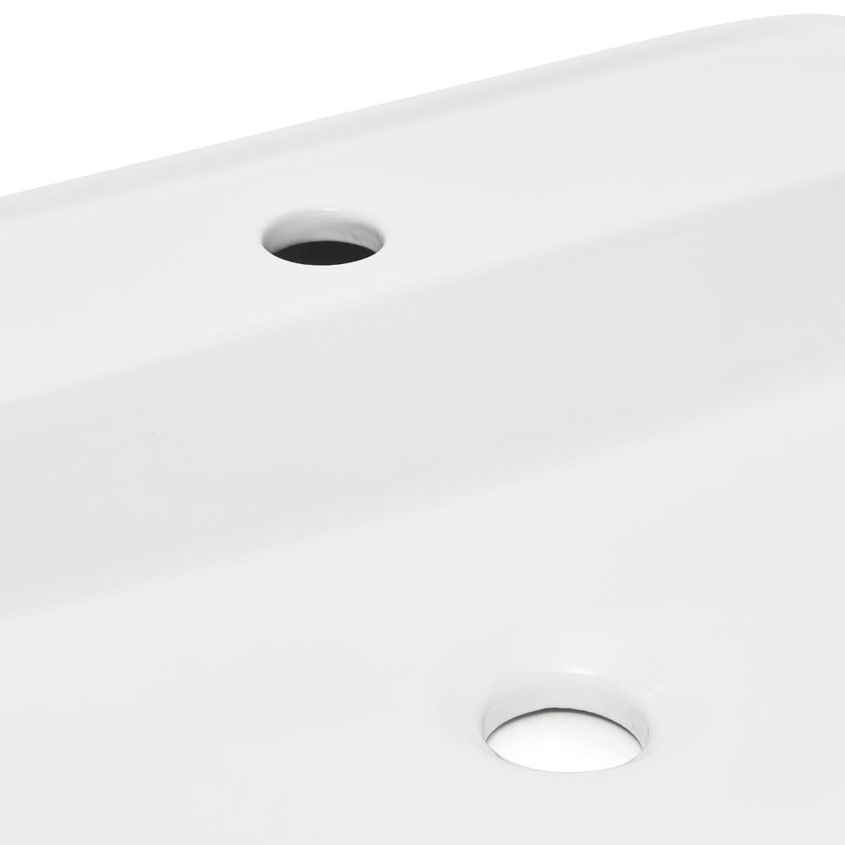 SATINF4050 SAT Infinitio 50 x 40 cm nadpultni keramični umivalnik z odprtino za armaturo