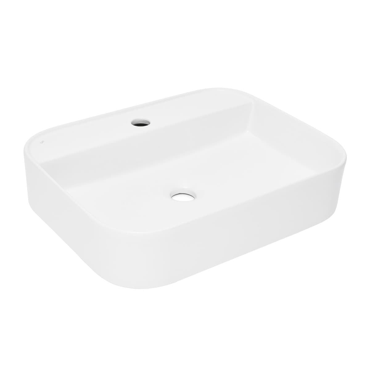 SATINF4050 SAT Infinitio 50 x 40 cm nadpultni keramični umivalnik z odprtino za armaturo