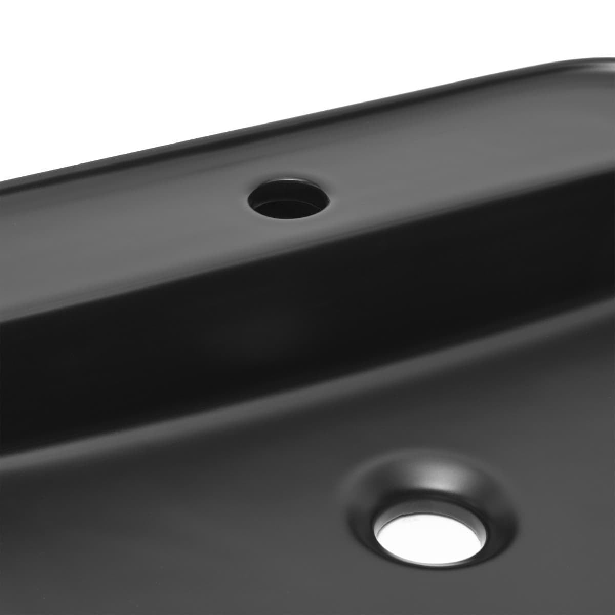 SATINF4050BKM SAT Infinitio 50 x 40 cm nadpultni keramični umivalnik z odprtino za armaturo