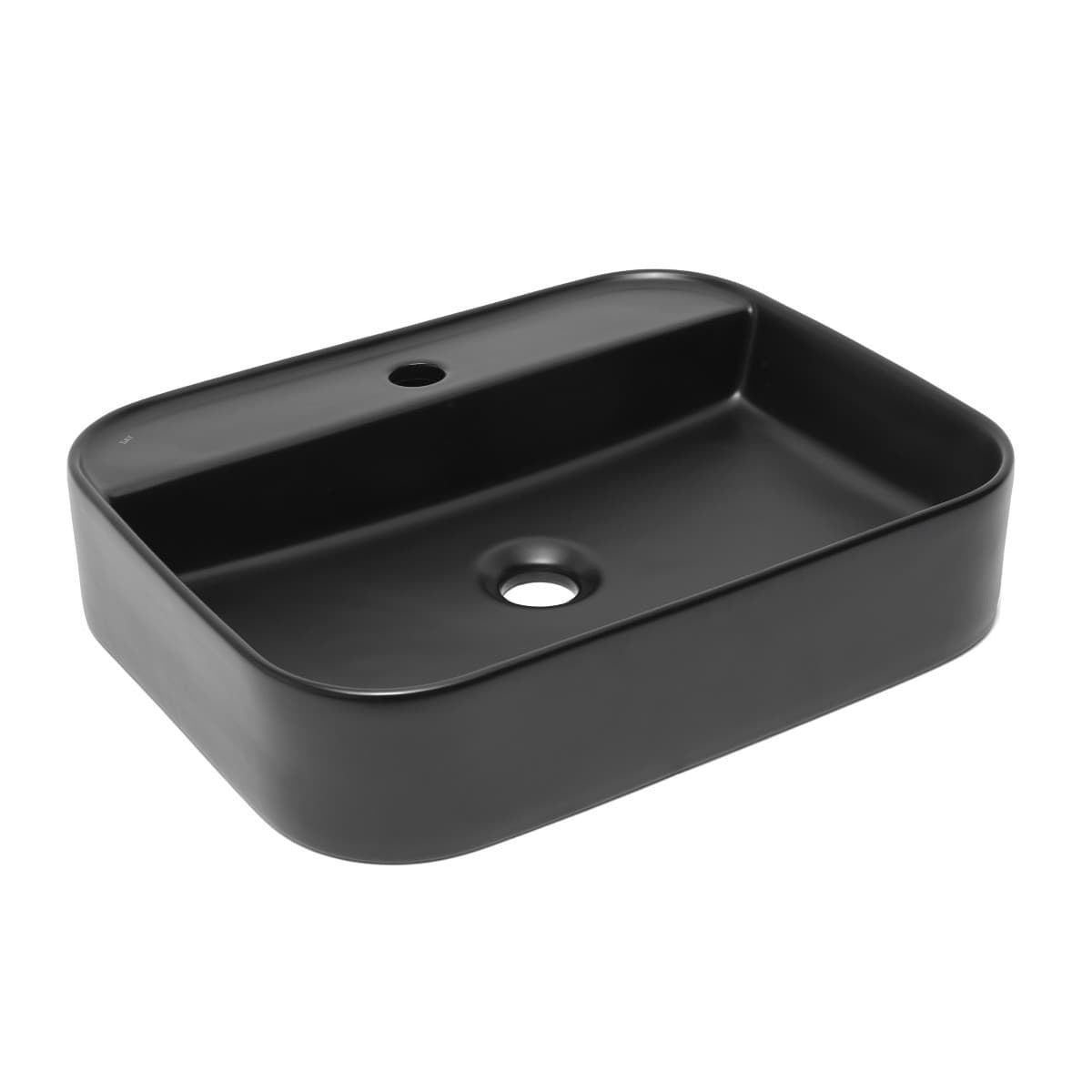 SATINF4050BKM SAT Infinitio 50 x 40 cm nadpultni keramični umivalnik z odprtino za armaturo