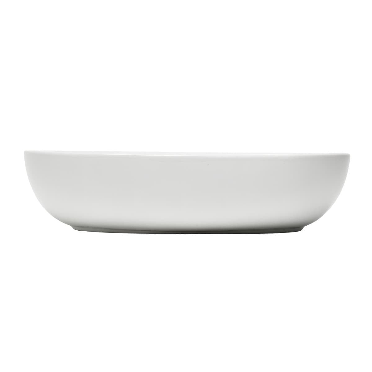 SATINF60402 SAT Infinitio 60 x 40 cm ovalni nadpultni keramični umivalnik z odprtino za armaturo