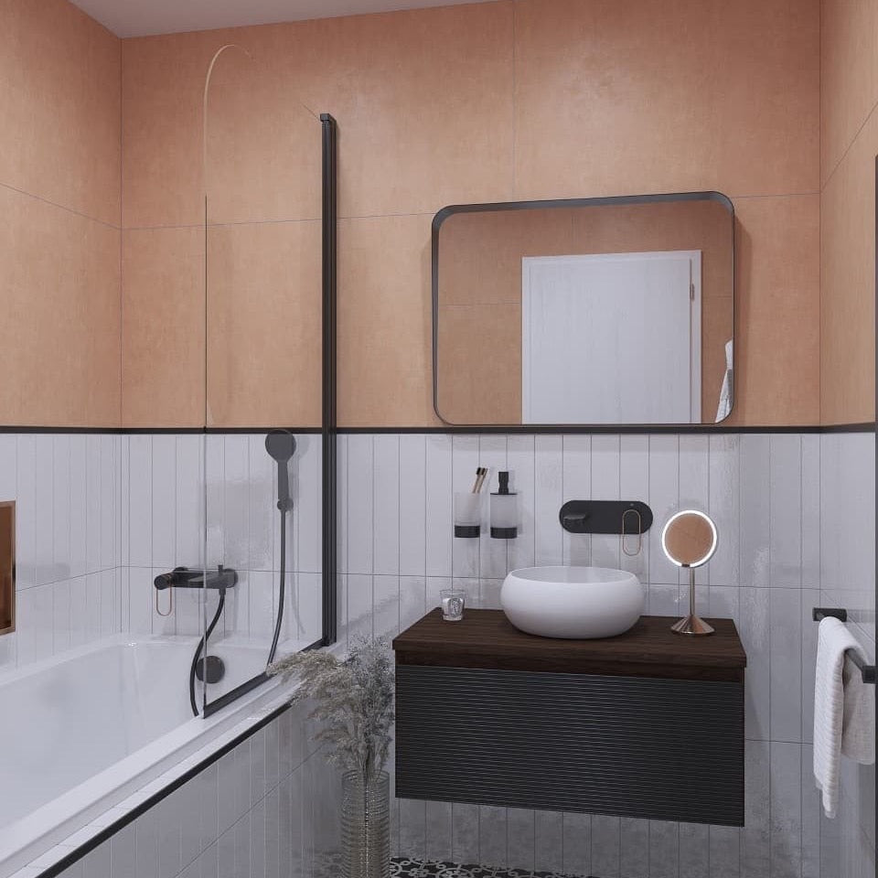 SATVZUNIKCT80 SAT 150 x 80 zložljiva steklena stena za kad