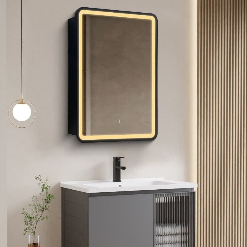 SATZGALED5071CE SAT 50 x 71 cm omarica z ogledalom in LED osvetlitvijo