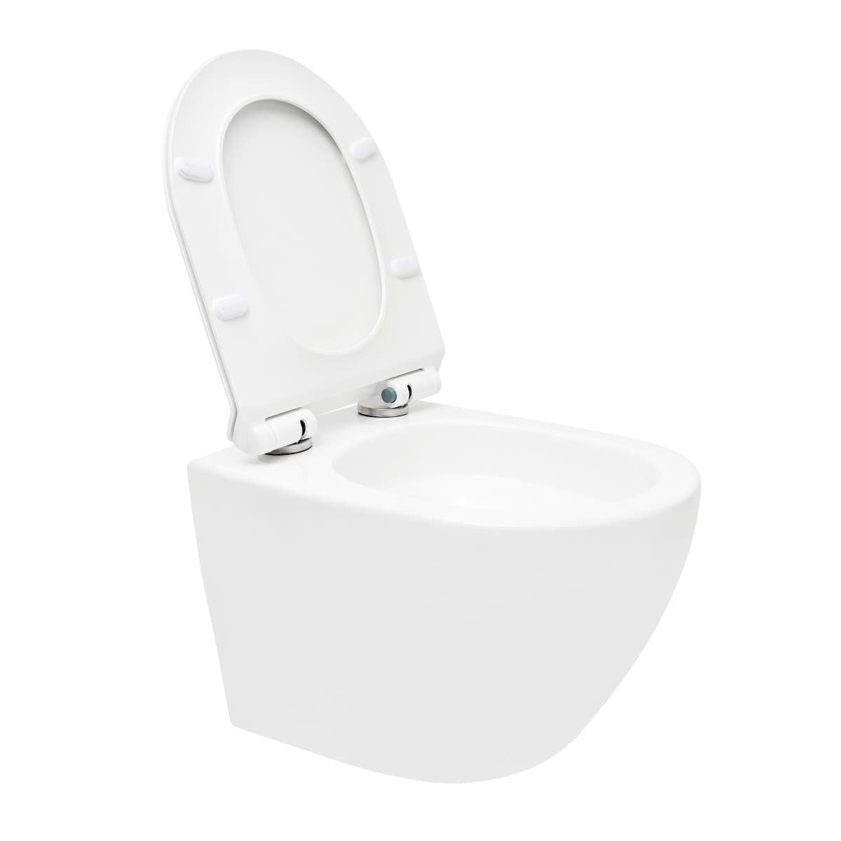 WC01T S-Line viseča brezrobna WC školjka z WC desko s počasnim zapiranjem