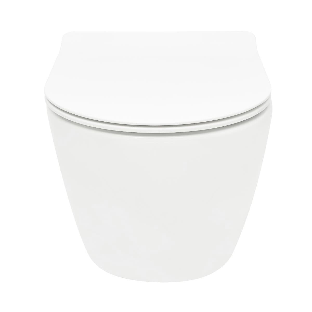 WC01T S-Line viseča brezrobna WC školjka z WC desko s počasnim zapiranjem