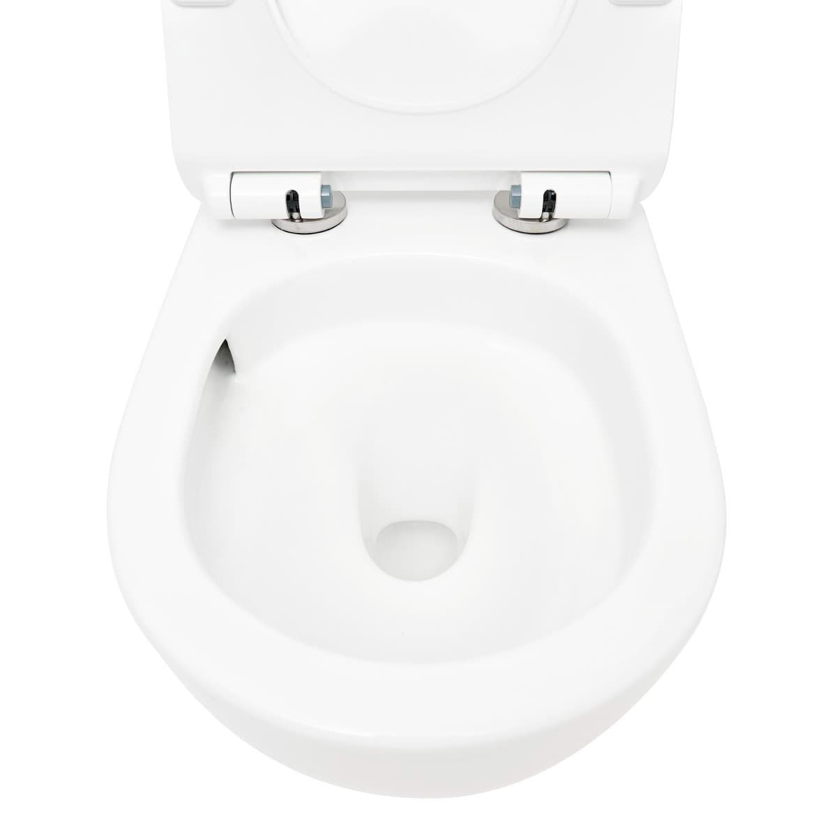WC01T S-Line viseča brezrobna WC školjka z WC desko s počasnim zapiranjem