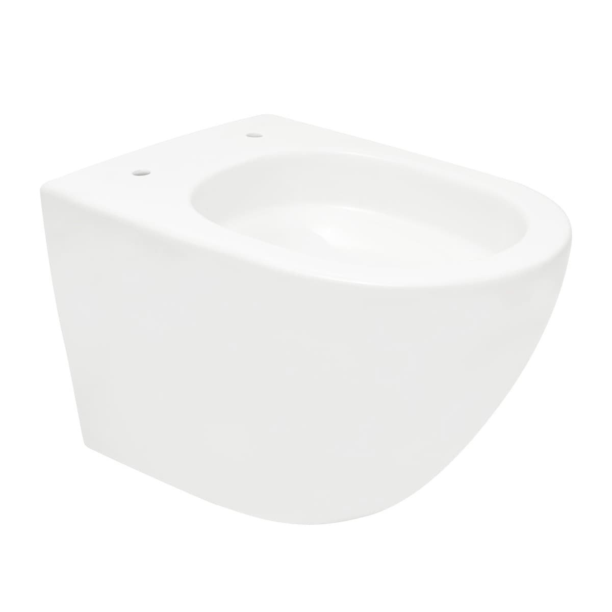 WC01T S-Line viseča brezrobna WC školjka z WC desko s počasnim zapiranjem