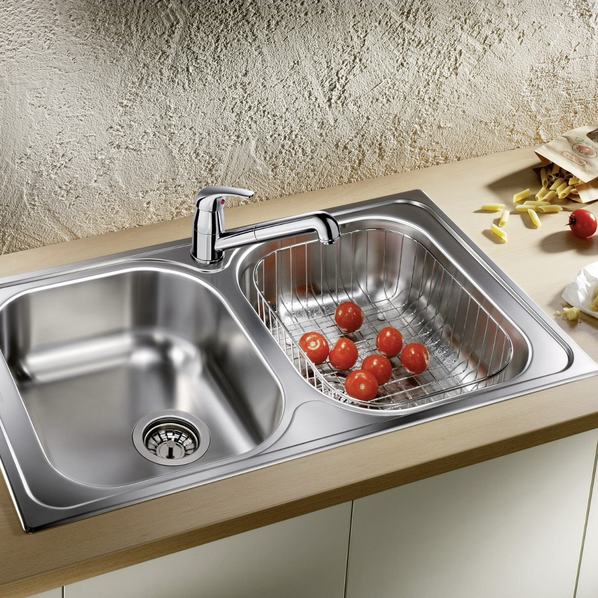 220573 Blanco žična košara za pomivalno korito