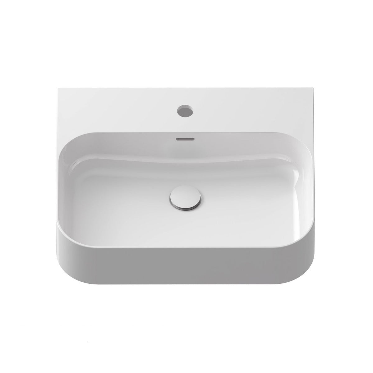 XJX01155006 Ravak Ceramic Slim 55 x 45 cm nadpultni keramični umivalnik z odprtino za armaturo