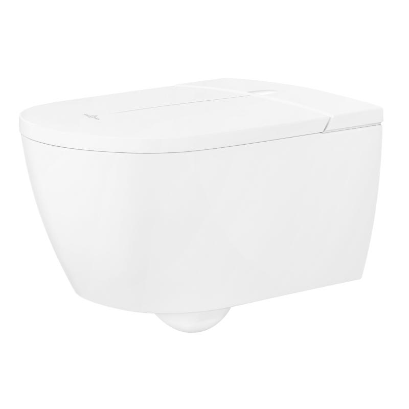 V0E100R1 Villeroy & Boch Viclean higijenska brezrobna WC školjka z WC desko s počasnim zapiranjem