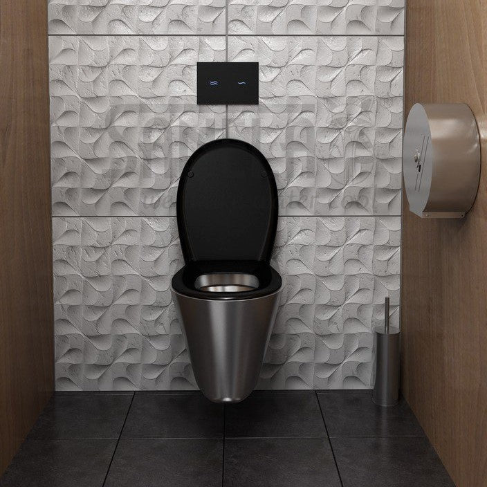 WC školjke 94040 Sanela SLWN 04 viseča WC školjka iz nerjavnega jekla Anti Vandalism | KOPALNICA-ONLINE.SI